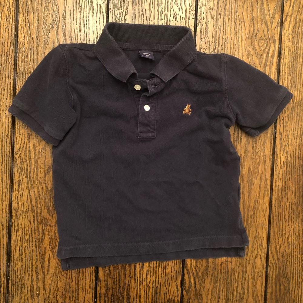 Baby Gap boys navy collard shirt